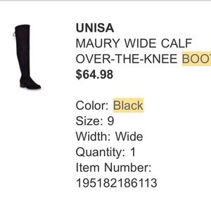 Wide Calf Over the Knee Boot